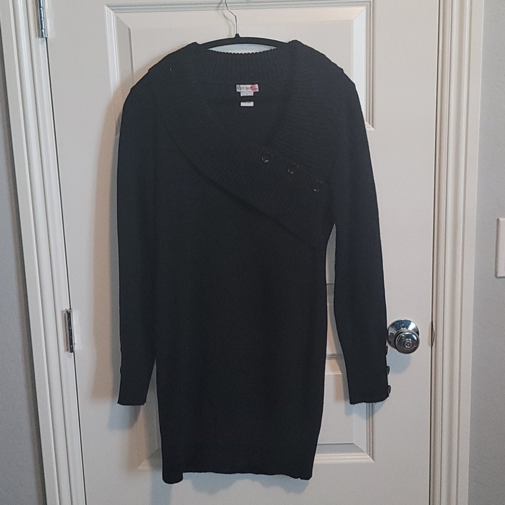 Black sweater dress